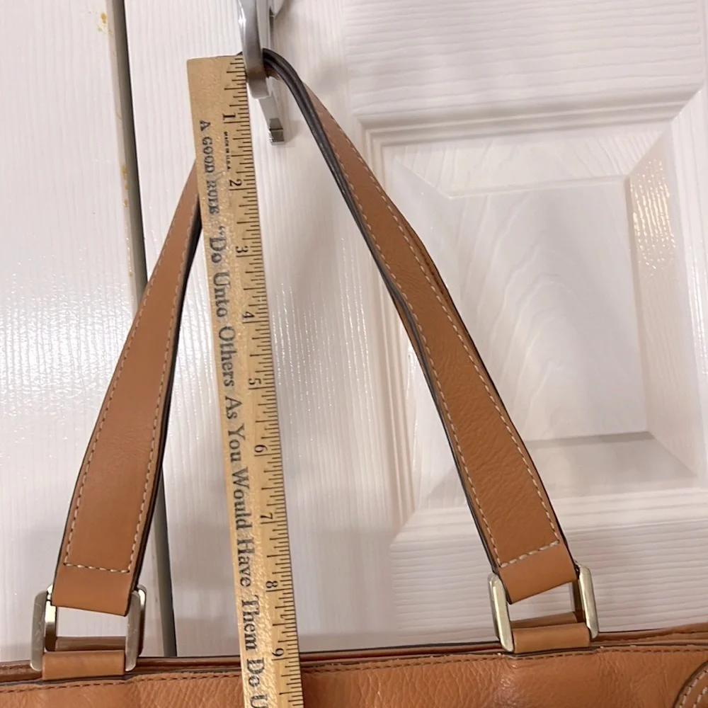 Michael Kors Golden Tan Leather Handbag Purse Tote